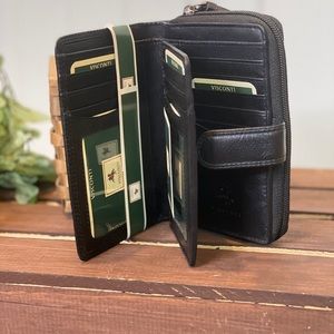 Brand New!  Visconti Black Multi Slot Wallet